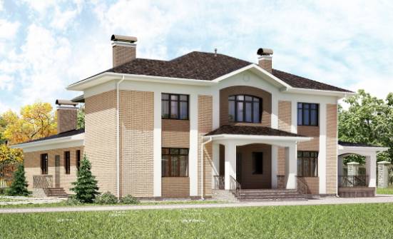 520-001-П Проект трехэтажного дома, красивый загородный дом из арболита Карачаевск | Проекты домов от House Expert
