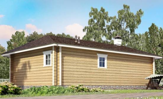 095-001-Л Проект одноэтажного дома, уютный домик из дерева Карачаевск | Проекты домов от House Expert