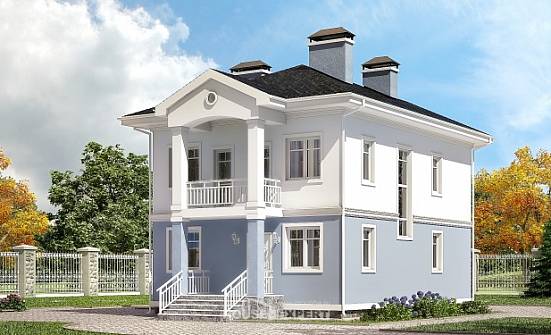 120-001-П Проект двухэтажного дома, экономичный домик из керамзитобетонных блоков Карачаевск | Проекты домов от House Expert