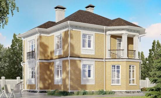 160-001-Л Проект двухэтажного дома, небольшой загородный дом из газосиликатных блоков Черкесск | Проекты домов от House Expert
