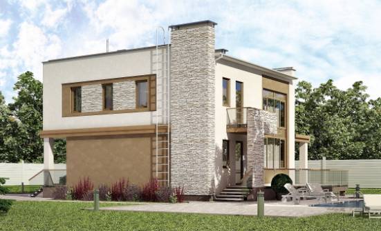 185-001-П Проект двухэтажного дома, современный дом из газосиликатных блоков Черкесск | Проекты домов от House Expert