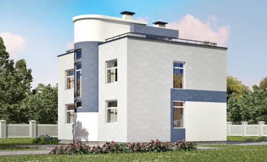 180-005-П Проект двухэтажного дома, просторный коттедж из блока Черкесск | Проекты домов от House Expert