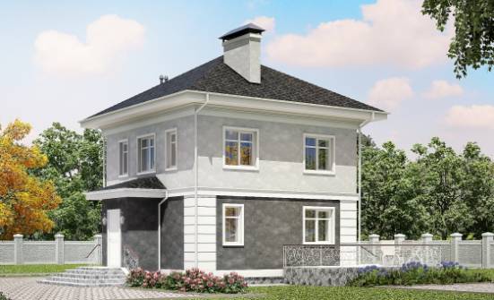 090-003-П Проект двухэтажного дома, классический дом из блока Карачаевск | Проекты домов от House Expert