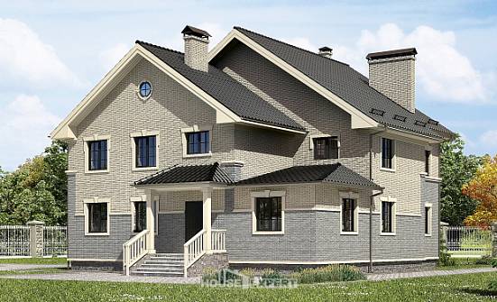 300-004-П Проект двухэтажного дома, огромный дом из газосиликатных блоков Черкесск | Проекты домов от House Expert