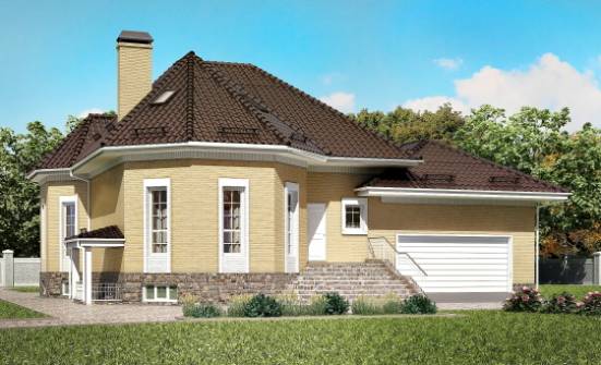 400-001-П Проект трехэтажного дома мансардой, гараж, красивый коттедж из газосиликатных блоков Карачаевск | Проекты домов от House Expert