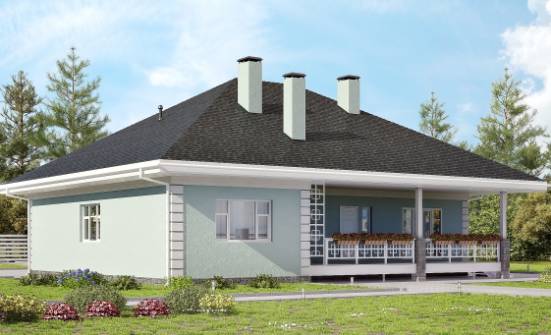 135-003-Л Проект одноэтажного дома, недорогой загородный дом из бризолита Черкесск | Проекты домов от House Expert