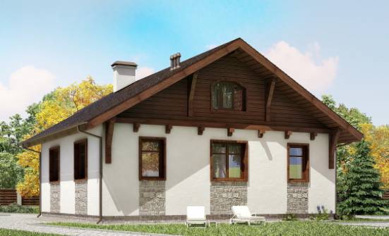 080-002-Л Проект одноэтажного дома, дешевый коттедж из арболита Карачаевск | Проекты одноэтажных домов от House Expert