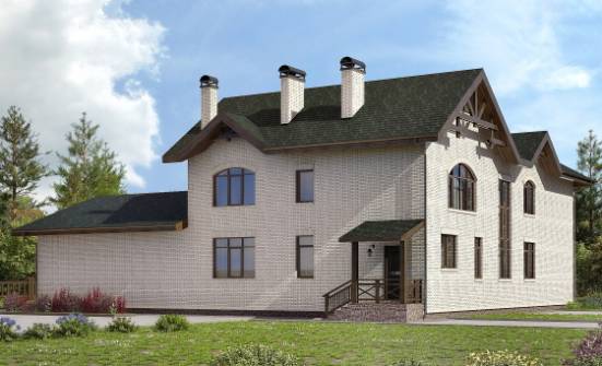 340-004-Л Проект двухэтажного дома, классический домик из теплоблока Карачаевск | Проекты домов от House Expert