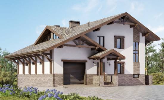 305-002-П Проект трехэтажного дома мансардой, просторный домик из кирпича Карачаевск | Проекты домов от House Expert