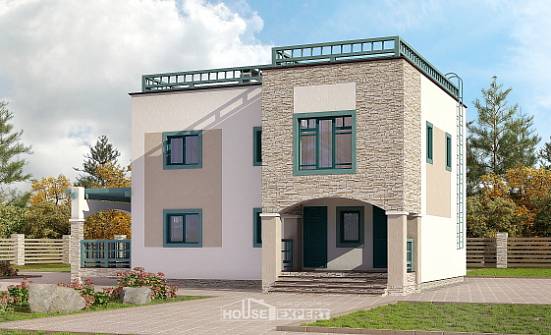 150-010-П Проект двухэтажного дома, экономичный дом из кирпича Карачаевск | Проекты домов от House Expert