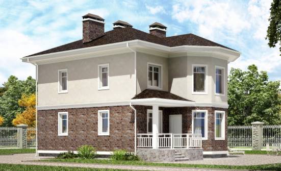 120-001-Л Проект трехэтажного дома, уютный коттедж из газобетона Черкесск | Проекты домов от House Expert