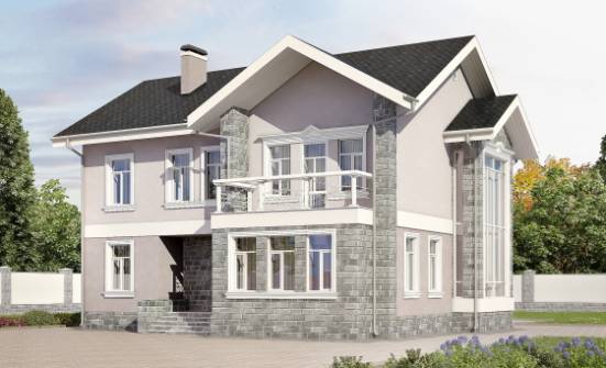 170-008-П Проект двухэтажного дома, уютный коттедж из газобетона Карачаевск | Проекты домов от House Expert