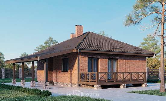 070-006-Л Проект одноэтажного дома, экономичный дом из бризолита Черкесск | Проекты домов от House Expert