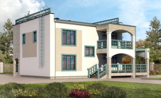 150-010-П Проект двухэтажного дома, экономичный дом из кирпича Карачаевск | Проекты домов от House Expert
