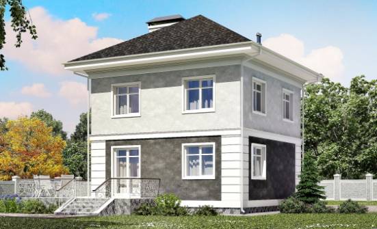 090-003-П Проект двухэтажного дома, классический дом из блока Карачаевск | Проекты домов от House Expert