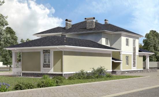 620-001-Л Проект трехэтажного дома, гараж, классический домик из арболита Черкесск | Проекты домов от House Expert