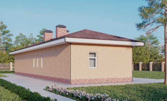 110-006-П Проект бани из поризованных блоков Черкесск | Проекты одноэтажных домов от House Expert