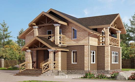160-014-П Проект двухэтажного дома, уютный домик из керамзитобетонных блоков Карачаевск | Проекты домов от House Expert