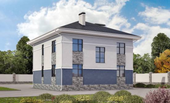 150-014-Л Проект двухэтажного дома, уютный коттедж из пеноблока Черкесск | Проекты домов от House Expert