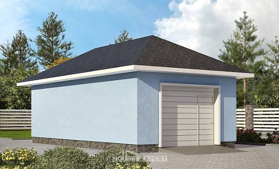 040-001-Л Проект гаража из поризованных блоков Карачаевск | Проекты домов от House Expert