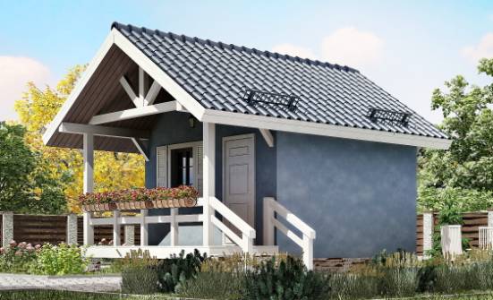 020-001-П Проект одноэтажного дома, красивый дом из бревен Карачаевск | Проекты домов от House Expert