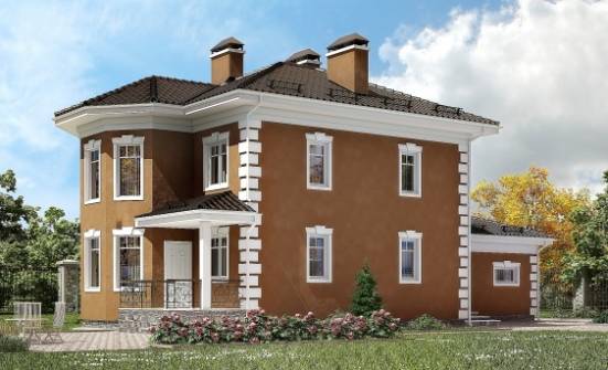 150-006-П Проект двухэтажного дома, гараж, экономичный загородный дом из керамзитобетонных блоков Карачаевск | Проекты домов от House Expert