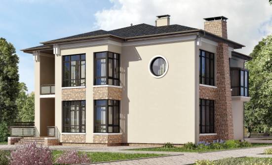 300-005-Л Проект двухэтажного дома, просторный домик из кирпича Карачаевск | Проекты домов от House Expert