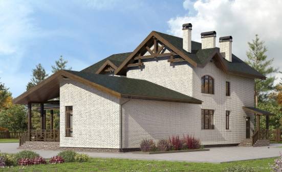 340-004-Л Проект двухэтажного дома, классический домик из теплоблока Карачаевск | Проекты домов от House Expert
