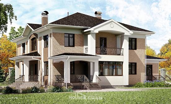 520-001-П Проект трехэтажного дома, красивый загородный дом из арболита Карачаевск | Проекты домов от House Expert