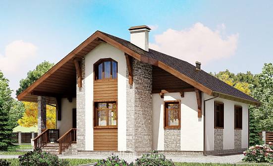 080-002-Л Проект одноэтажного дома, дешевый коттедж из арболита Карачаевск | Проекты домов от House Expert