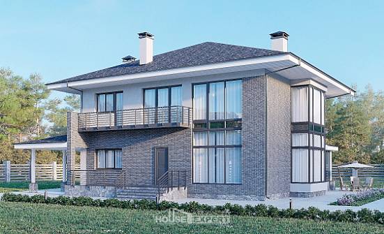 250-004-Л Проект двухэтажного дома, красивый домик из газосиликатных блоков Карачаевск | Проекты домов от House Expert