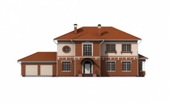 285-001-Л Проект двухэтажного дома и гаражом, просторный загородный дом из кирпича Черкесск | Проекты домов от House Expert