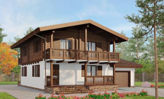 200-011-П Проект двухэтажного дома мансардой, средний дом из бризолита Карачаевск | Проекты домов от House Expert