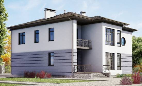 300-006-Л Проект двухэтажного дома, гараж, красивый коттедж из кирпича Черкесск | Проекты домов от House Expert