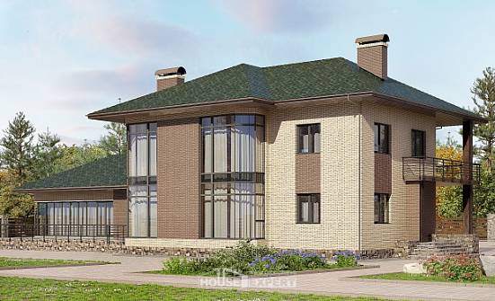 305-003-П Проект двухэтажного дома, уютный коттедж из газобетона Карачаевск | Проекты домов от House Expert