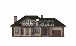 180-010-П Проект двухэтажного дома с мансардой, гараж, просторный дом из пеноблока Черкесск, House Expert