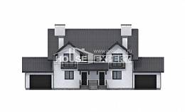 290-003-П Проект двухэтажного дома мансардой, огромный загородный дом из керамзитобетонных блоков Черкесск, House Expert