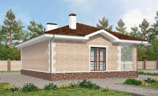 065-002-П Проект бани из кирпича Черкесск | Проекты домов от House Expert