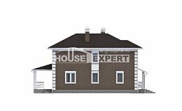 185-002-П Проект двухэтажного дома, компактный дом из пеноблока Черкесск, House Expert