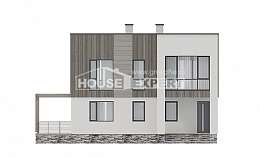 150-017-П Проект двухэтажного дома, бюджетный загородный дом из пеноблока, Черкесск