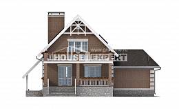 200-009-Л Проект трехэтажного дома с мансардой и гаражом, средний загородный дом из твинблока, Черкесск