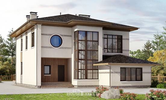 345-001-П Проект двухэтажного дома, классический загородный дом из арболита Черкесск | Проекты домов от House Expert