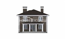 185-002-П Проект двухэтажного дома, доступный дом из твинблока Черкесск, House Expert
