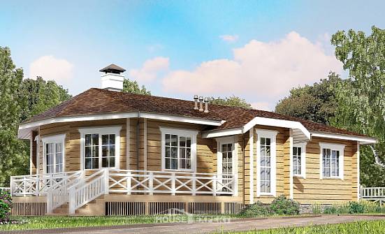 095-001-Л Проект одноэтажного дома, бюджетный коттедж из дерева, Черкесск