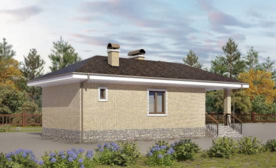 040-002-П Проект бани из блока Черкесск | Проекты одноэтажных домов от House Expert