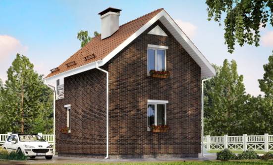 045-001-Л Проект двухэтажного дома с мансардой, уютный дом из пеноблока Черкесск | Проекты домов от House Expert
