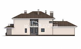 500-001-П Проект трехэтажного дома и гаражом, просторный домик из кирпича Черкесск, House Expert