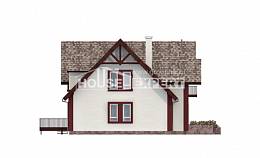 300-008-Л Проект двухэтажного дома мансардой, гараж, классический загородный дом из керамзитобетонных блоков, Черкесск