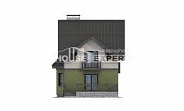 120-003-П Проект двухэтажного дома с мансардным этажом, экономичный домик из газобетона Черкесск, House Expert