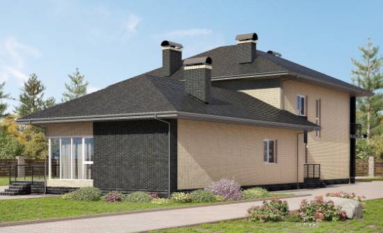 305-003-Л Проект двухэтажного дома, огромный коттедж из пеноблока Черкесск | Проекты домов от House Expert